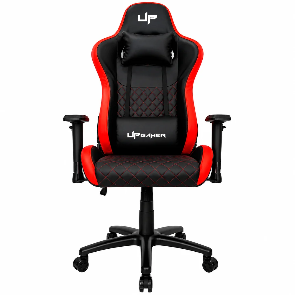 Cadeira Gamer D2534BKRD PVC Algodão Base em Metal Reclinável