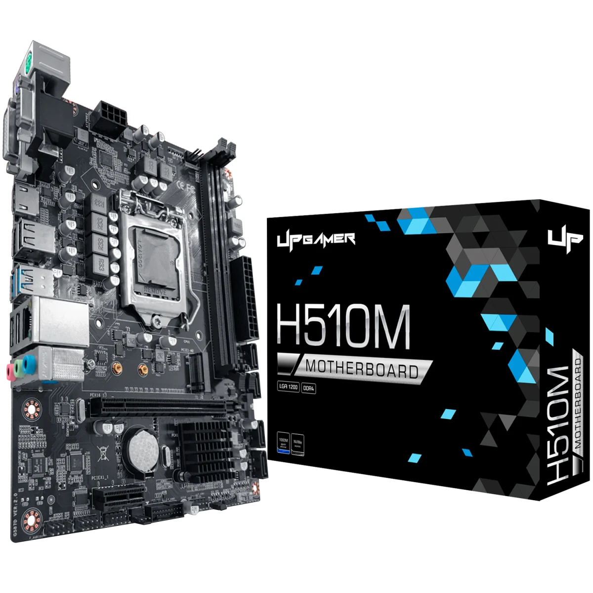 Placa Mãe UP Gamer H510M Intel LGA 1200 m-ATX DDR4 M.2 NVMe UP-H510MDR4