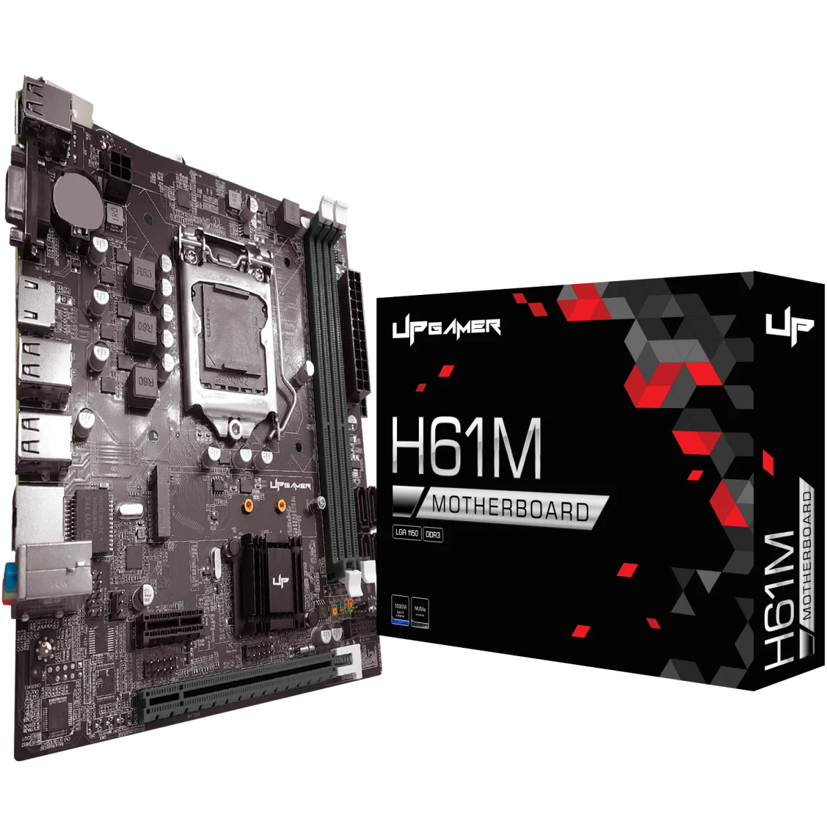 Placa Mãe UP Gamer H61MDR3 Intel LGA 1155 m-ATX DDR3 M.2 NVMe UP-H61M