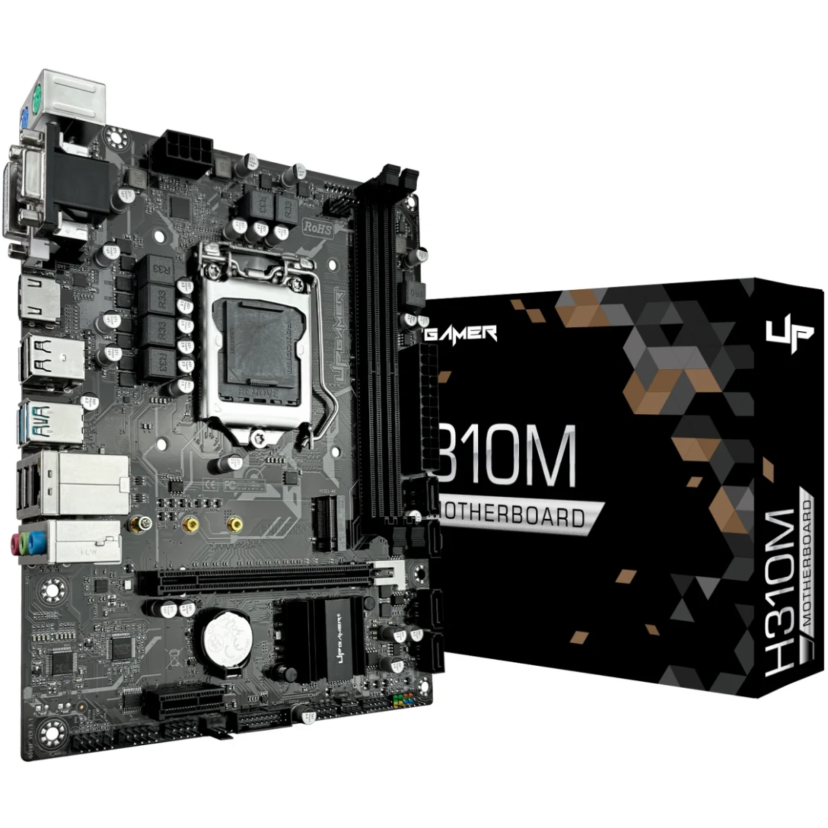 Placa Mãe UP Gamer H310M Intel LGA 1151 m-ATX DDR4 M.2 NVMe UP-H310M