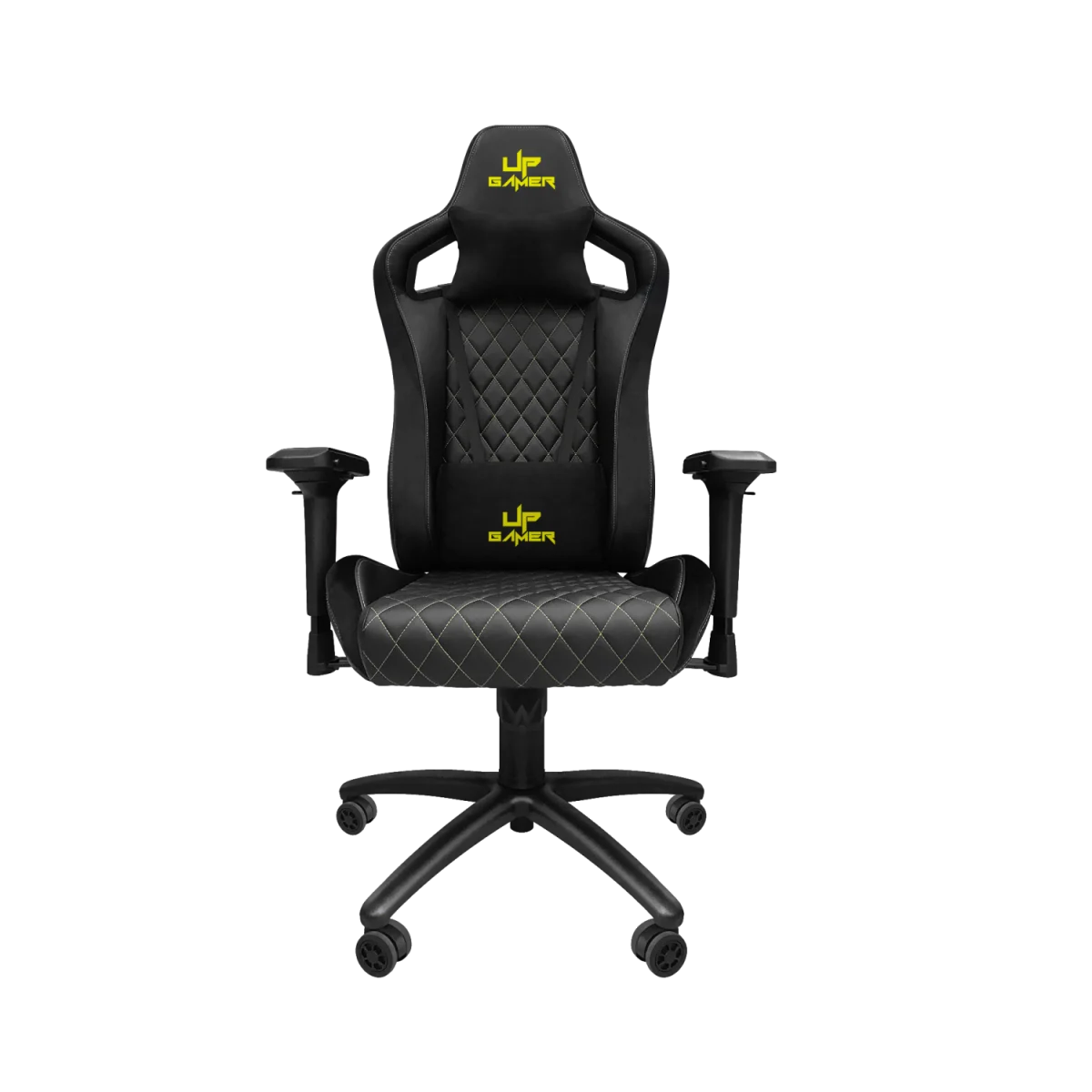 Cadeira Gamer Deluxe PRO Preta Com Almofadas Retrátil Reclinável