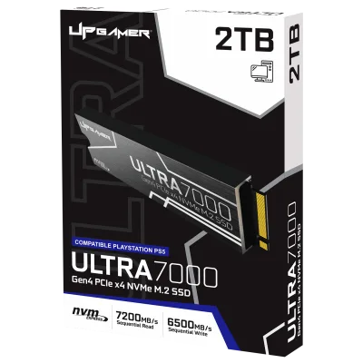 SSD Ultra 7000 2TB M.2 NVMe Express com Dissipador até 7200MB/s Leitura / até 6500MB/s de gravação