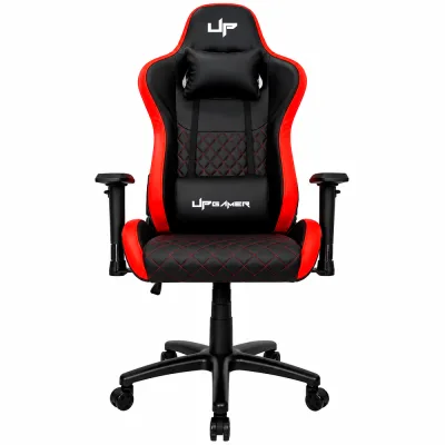 Cadeira Gamer D2534BKRD PVC Algodão Base em Metal Reclinável