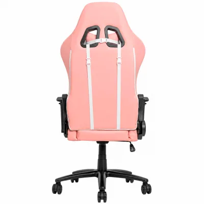 Cadeira Gamer D2534PKWT PVC Algodão Base em Metal Reclinável