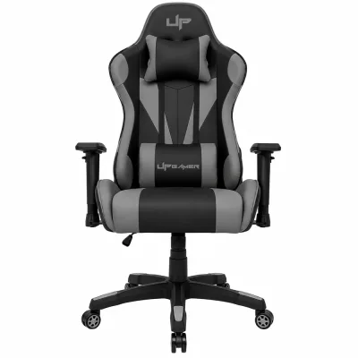 Cadeira Gamer LT Series BKGY01 PU Algodão Base em Nylon Reclinável
