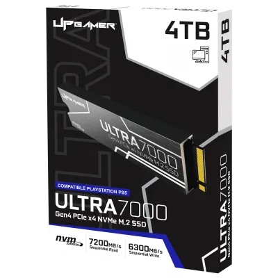 SSD Ultra 7000 4TB M.2 NVMe Express com Dissipador até 7200MB/s Leitura / até 6500MB/s de gravação