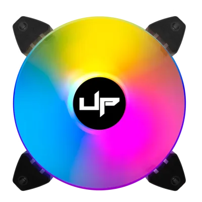 Ventoinha de Gabinete Aurea UP-AR-120-AUREA ARGB 5v 120mm Black