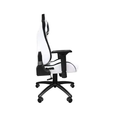 Cadeira Gamer  Deluxe PRO Branca Com Almofadas Retrátil Reclinável