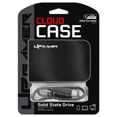 SSD Externo Cloud Case 512GB USB-C 3.0/2.0 até 400MB/s