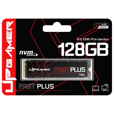 SSD Fast Plus Gen3 128GB M.2 NVMe Leitura e Gravação até 3600/3000MB/s