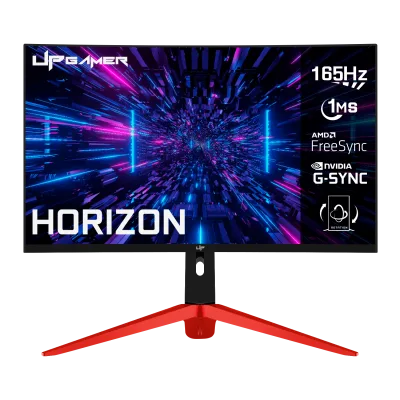 Monitor UP Gamer HORIZON 27" Full HD Tela Curvo RGB 165Hz 1Ms HDMI DP FreeSync HZ27VA165BK