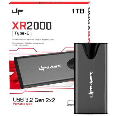 SSD Externo XR2000 1TB USB-C 3.2 até 2000 MB/s leitura 1800 MB/s gravação