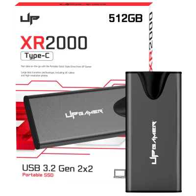 SSD Externo XR2000 512GB USB-C 3.2 até 2000MB/s Leitura até 1700MB/s de gravação