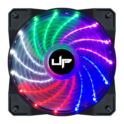 Ventoinha de Gabinete MQ-07 UP-MQ-07-120-MOLEX ARGB 12v MOLEX 120mm Black