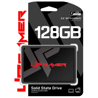 SSD 2.5″ UP500 128GB SATA 3 Leitura até 500MB/s Gravação até 450MB/s