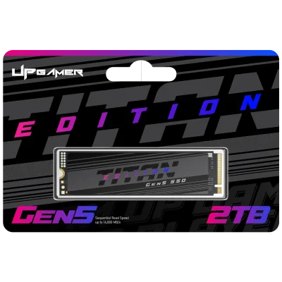 SSD Titan Edition Gen5 2TB M.2 NVMe Leitura até 14.000MB/s Gravação até 13.000MB/s