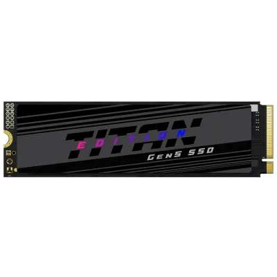 SSD Titan Edition Gen5 1TB M.2 NVMe Leitura até 14.000MB/s Gravação até 10.000MB/s