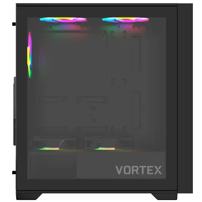 Gabinete Vortex Vidro Temperado Glass Black ATX M-ATX Mini-ITX