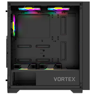 Gabinete Vortex Vidro Temperado Glass Black ATX M-ATX Mini-ITX