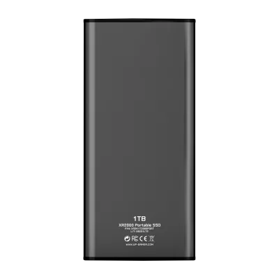 SSD Externo XR2000 1TB USB-C 3.2 até 2000 MB/s leitura 1800 MB/s gravação
